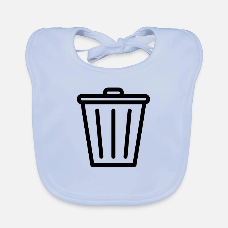 Mülleimer - Baby Bio-Lätzchen - sky Blue