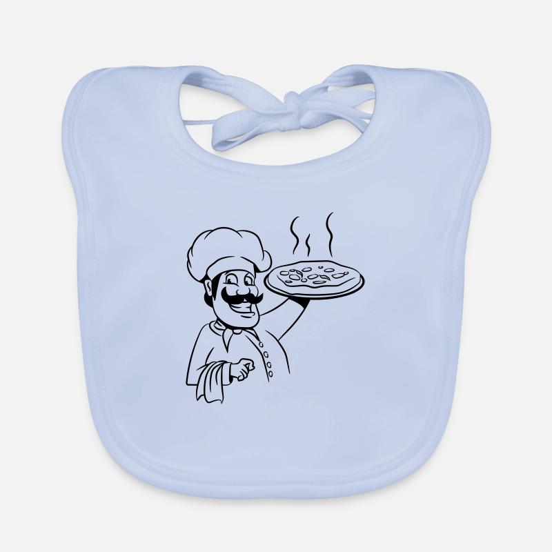 Cook cook pizza Organic Baby Bibs