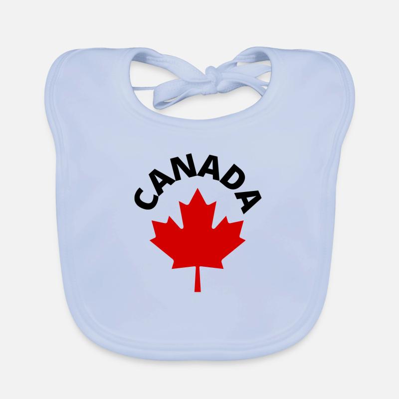 CANADA - Bavoir bio Bébé - bleu ciel