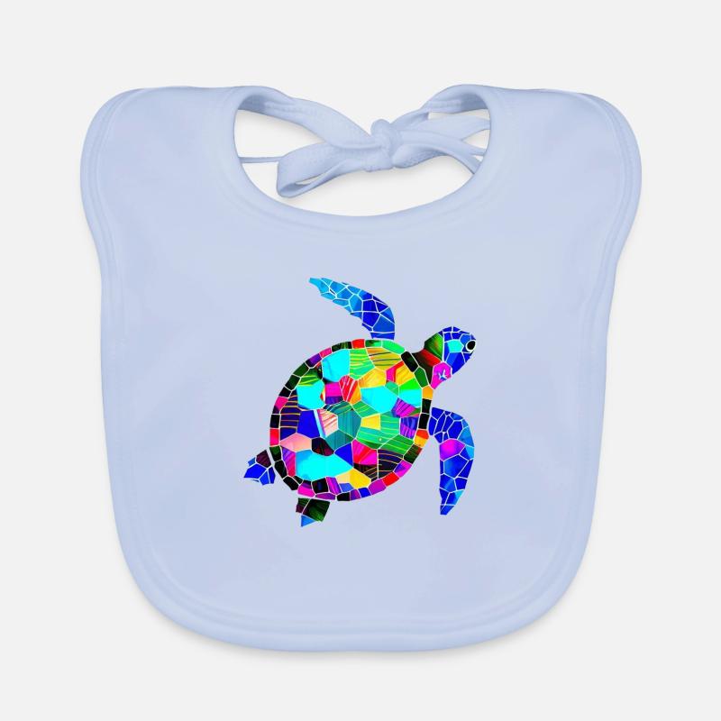 Tortue marine Bavoir bio Bébé