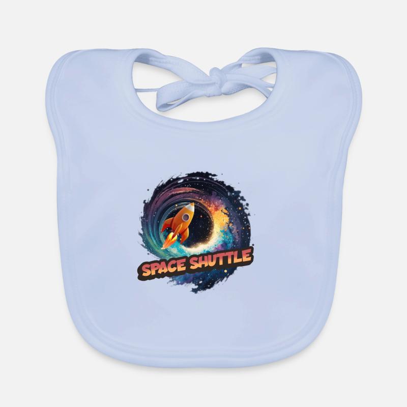 Space Shuttle: The Winged Spaceship Organic Baby Bibs