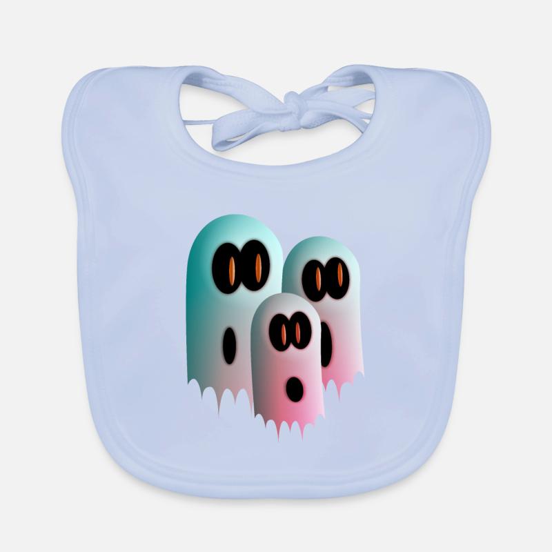 Ghosts Organic Baby Bibs