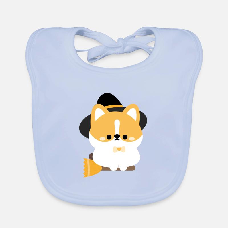 Corgi Hexe Baby Bio-Lätzchen