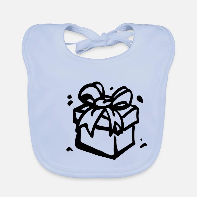 Geschenk Box / gift box - present Baby Bio-Lätzchen