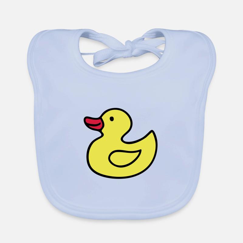 Ente, Badeente, Quietschente Baby Bio-Lätzchen