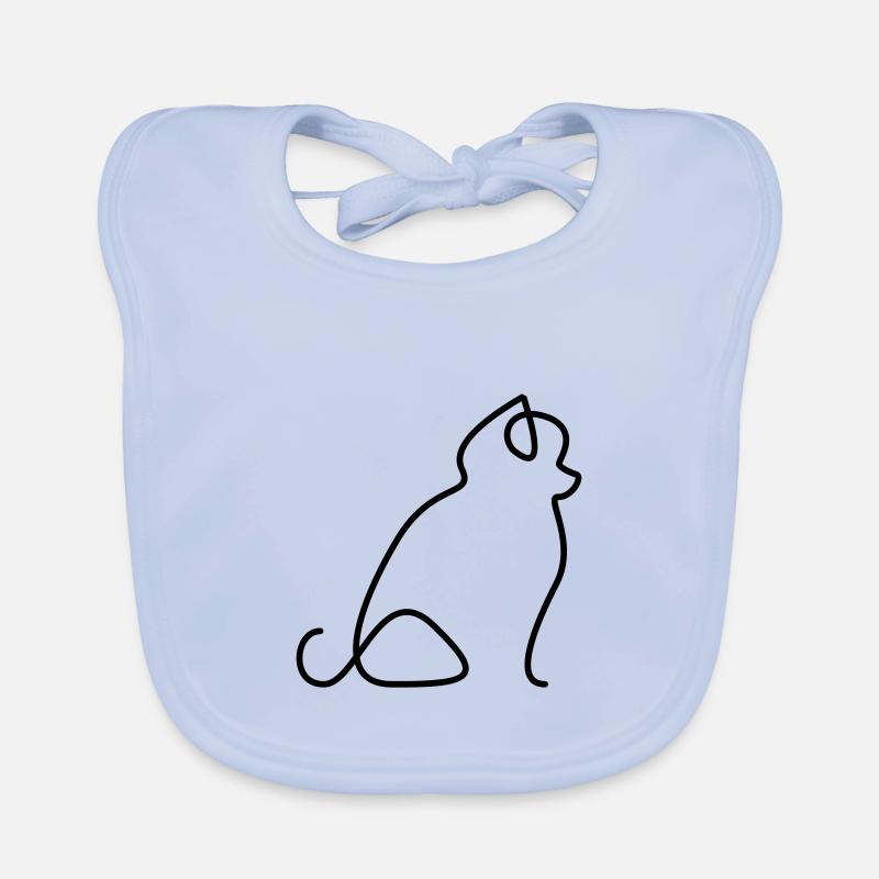 Pomeranian - Baby Bio-Lätzchen - sky Blue