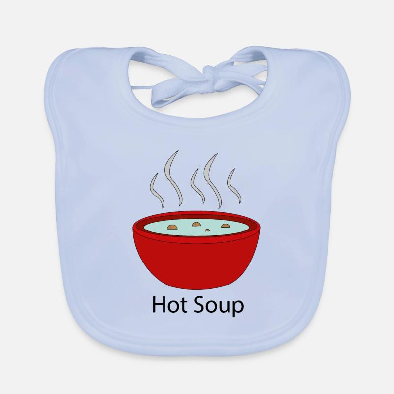 hot soup Organic Baby Bibs