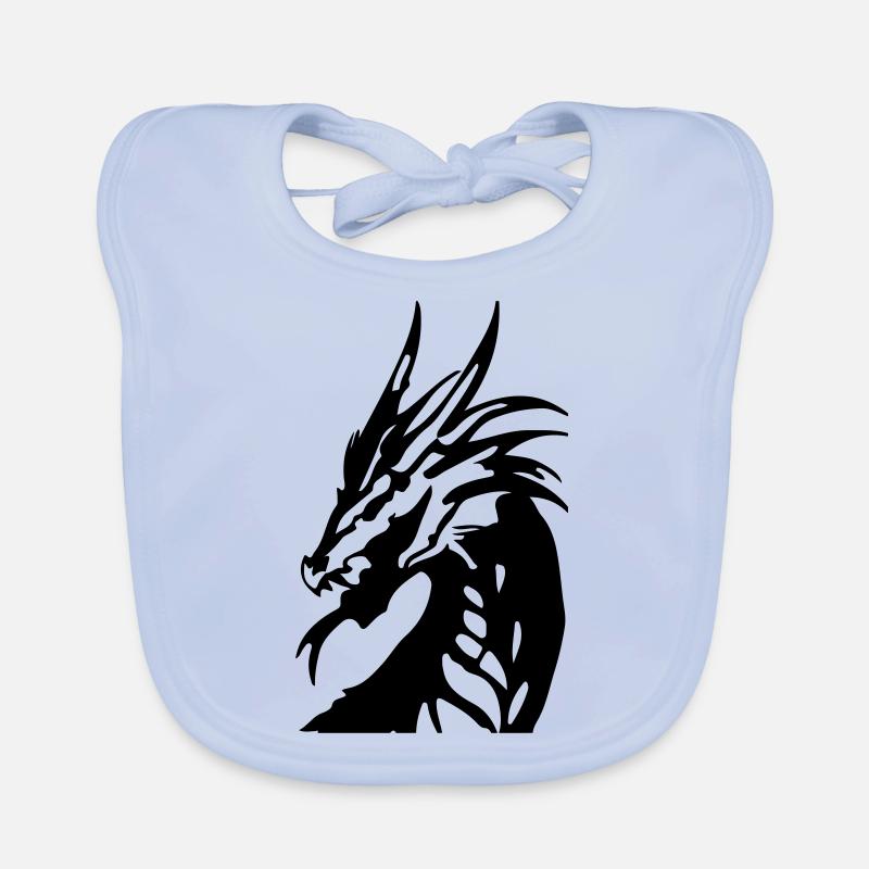 dragon_head Bavoir bio Bébé