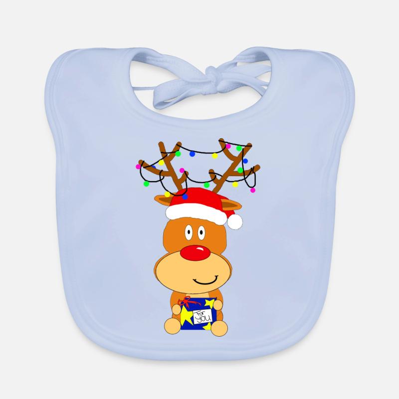 petit renne de Noël Bavoir bio Bébé