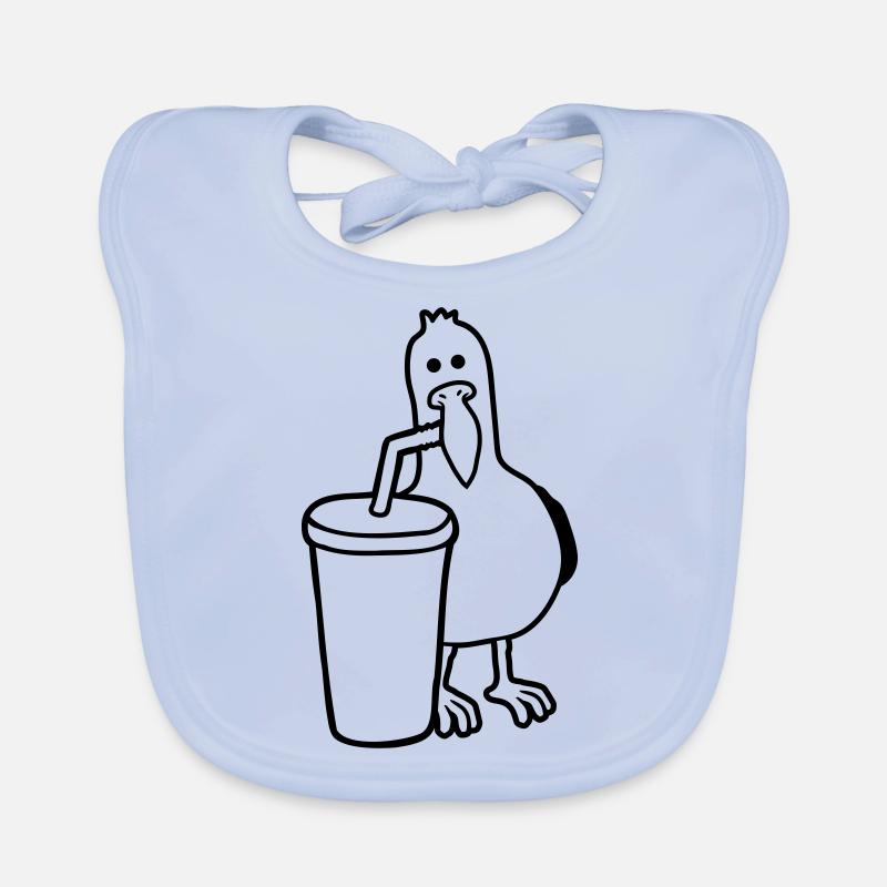 Cola drink Seagull drinks Organic Baby Bibs