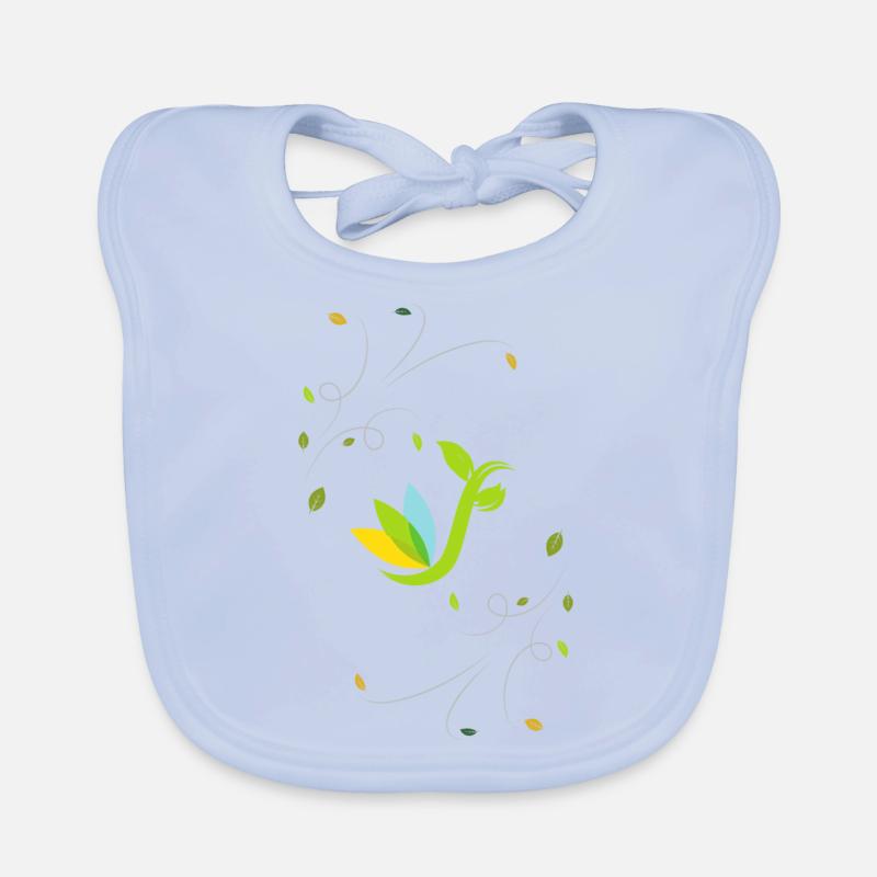 Regen der Blumen Baby Bio-Lätzchen