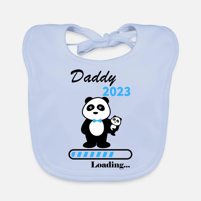 Father in 2023, future father, soon father Organic Baby Bibs