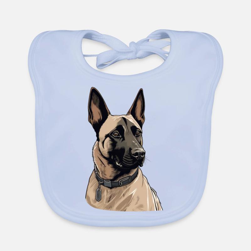 Belgian Malinois Baby Bio-Lätzchen