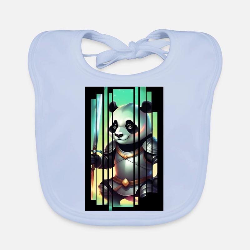 Panda Knight Organic Baby Bibs