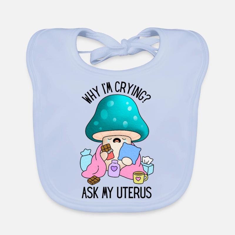 Lustiges Mädchen Problem Periode Kampf Baby Bio-Lätzchen