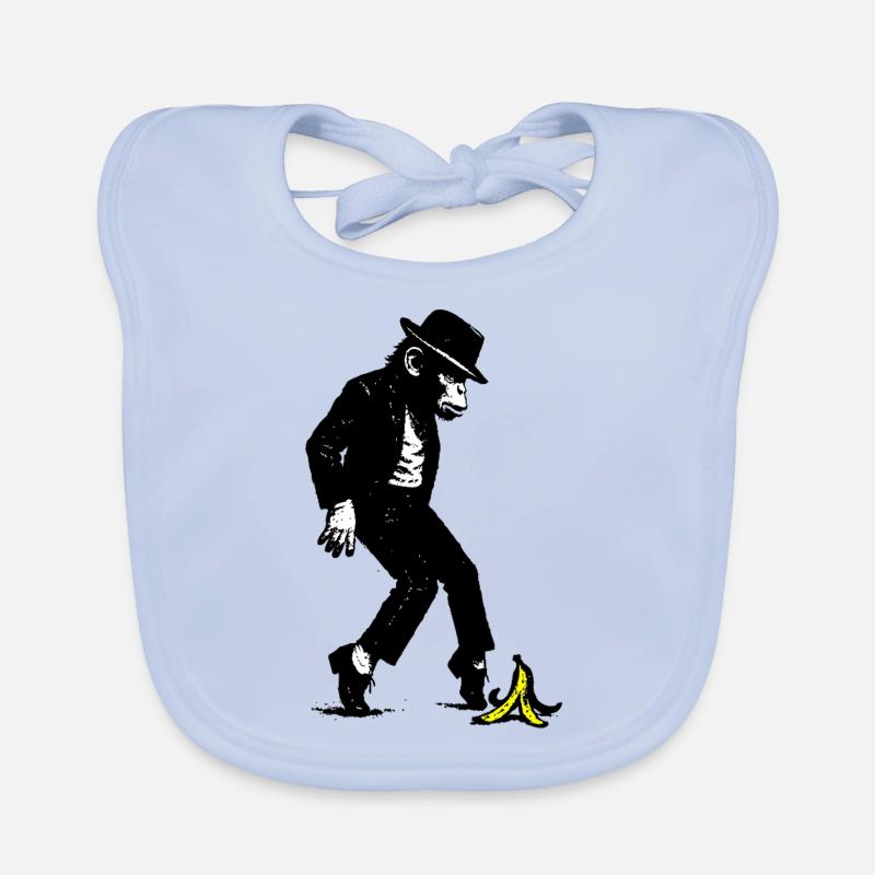Singe avec chapeau Bavoir bio Bébé