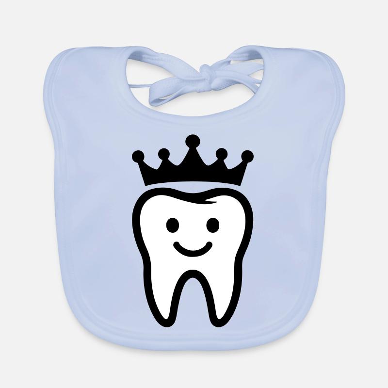 Tooth Crown Organic Baby Bibs