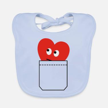 cœur Bavoir bio Bébé