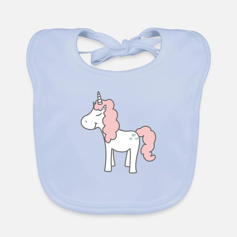 Licorne douce Bavoir bio Bébé