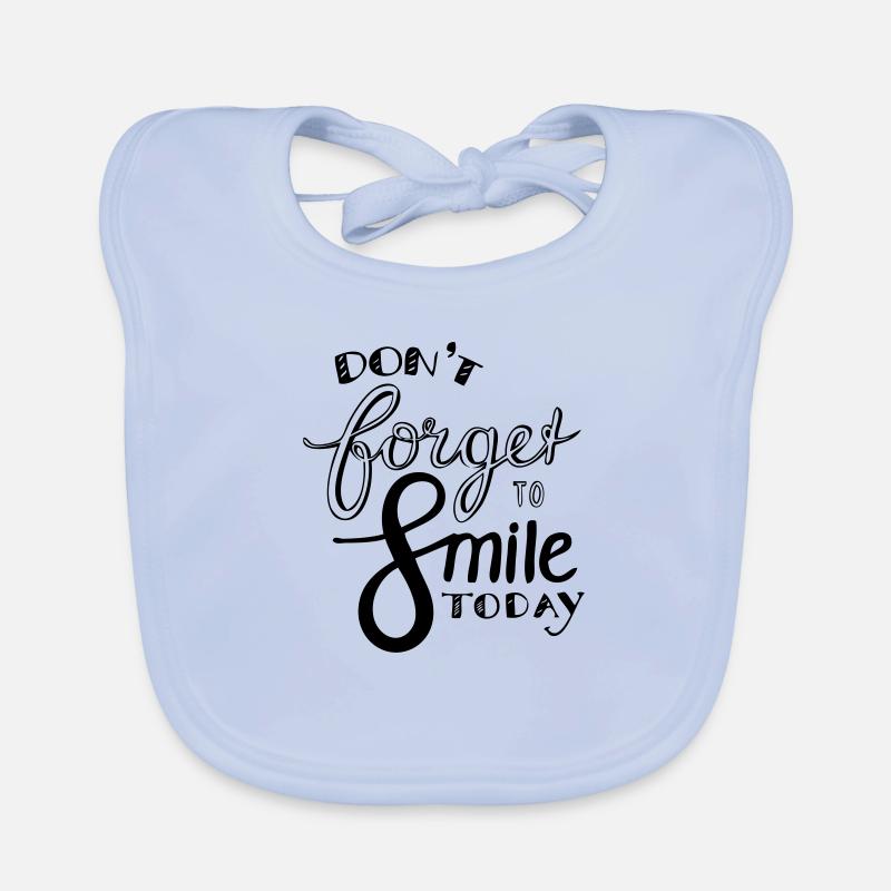 Smile - Baby Bio-Lätzchen - sky Blue