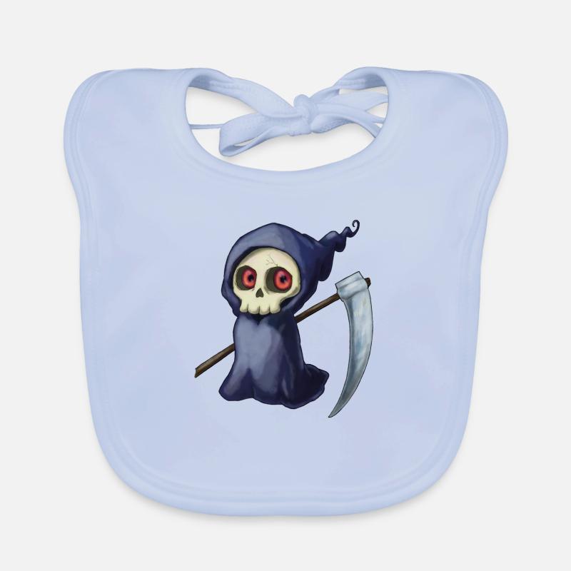 Little Death - Baby Bio-Lätzchen - sky Blue