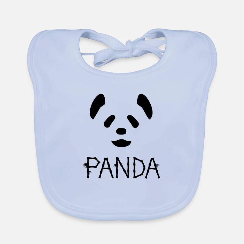 Panda Noir Baby Bio-Lätzchen