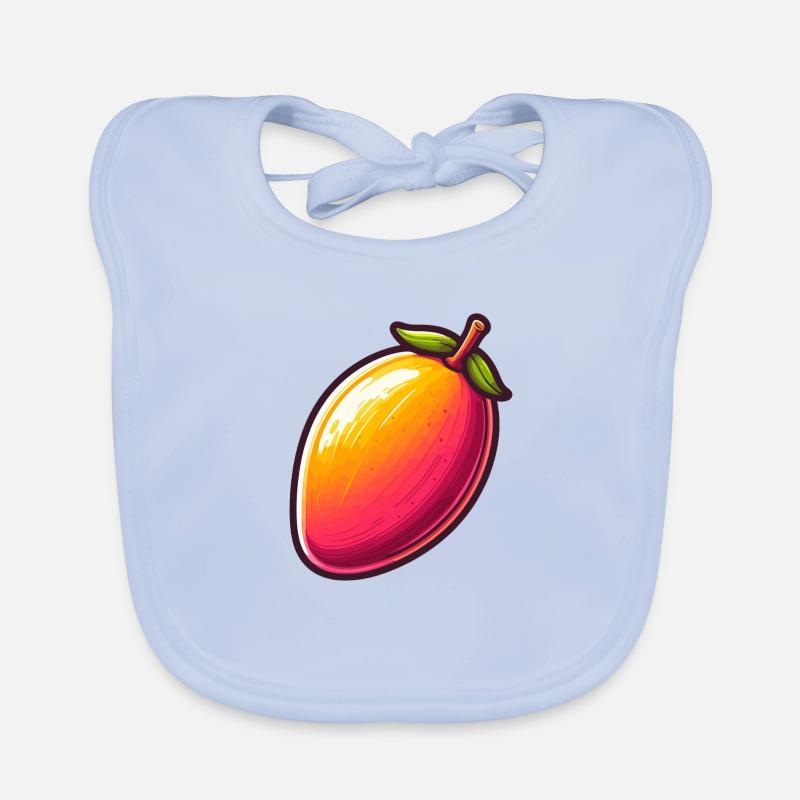 Mango large fruit Organic Baby Bibs