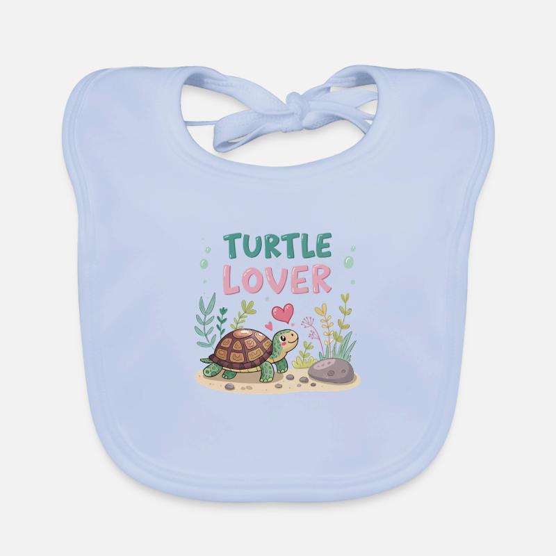 Turtle lovers Organic Baby Bibs