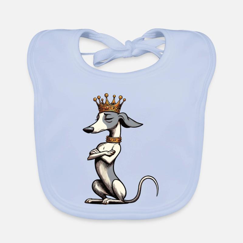 Whippet Greyhound Whippets Propriétaire de lévrier Bavoir bio Bébé