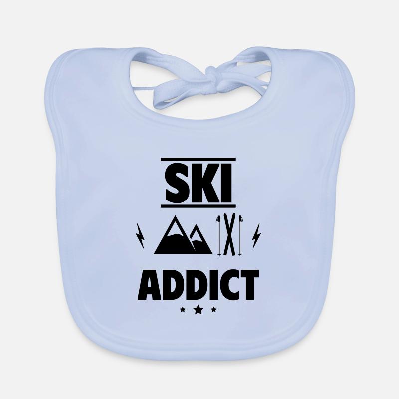 Ski-Süchtiger Baby Bio-Lätzchen