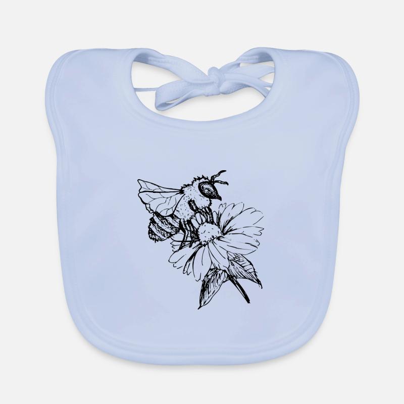Bee Wasp Bumblebee Beekeeper Nature Conservation Environment Organic Organic Baby Bibs