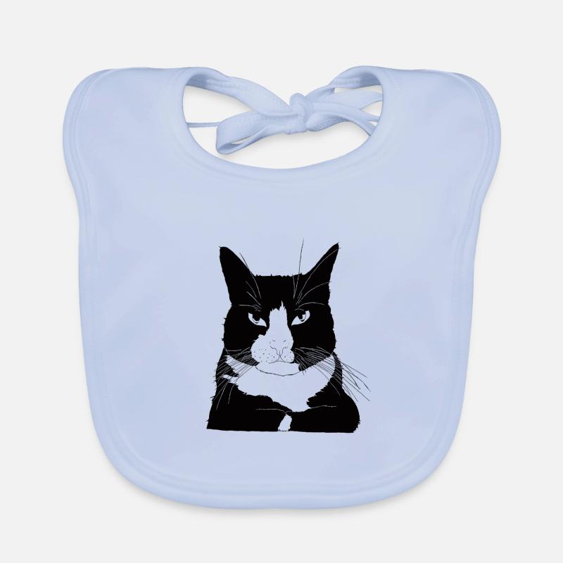 Chat autoritaire Bavoir bio Bébé