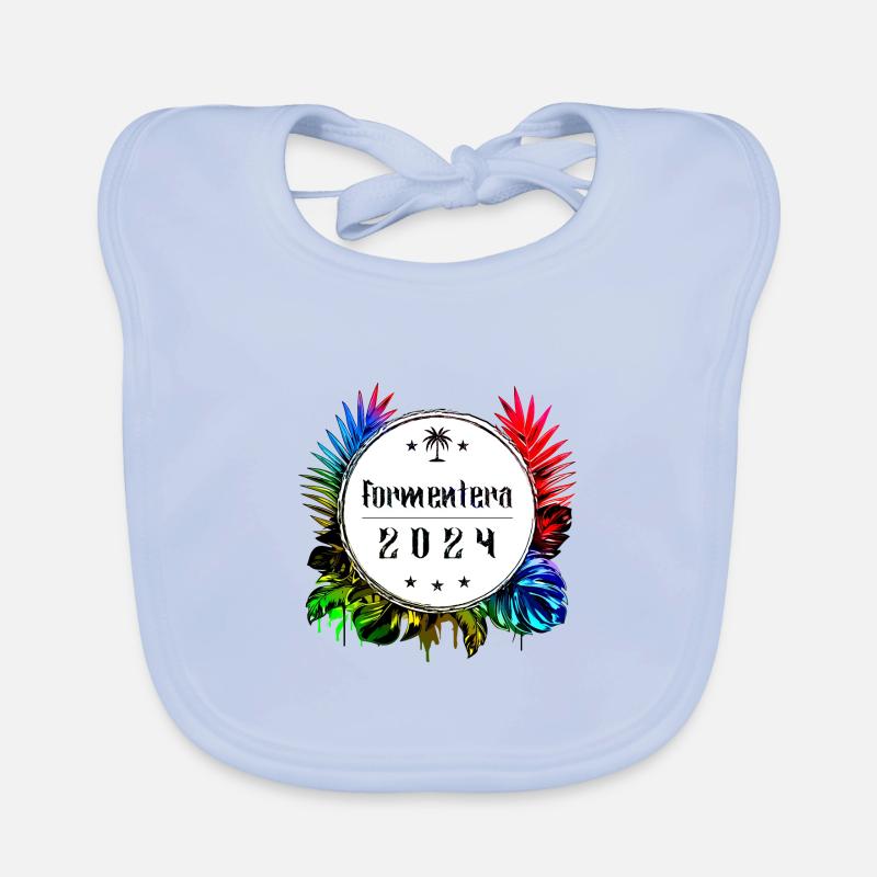Formentera 2024 Multicoloured Organic Baby Bibs