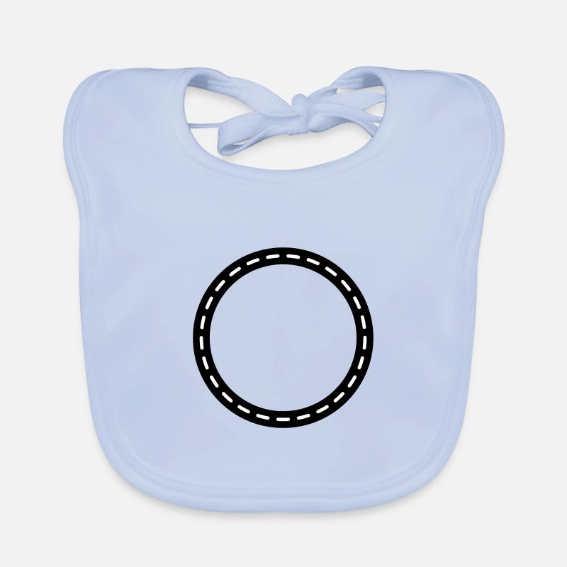 Circle Contour Empty Organic Baby Bibs