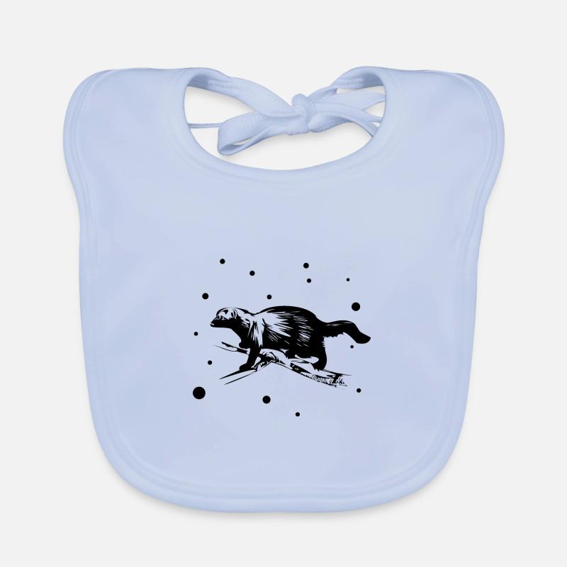 Marten - Ermine - Weasel Organic Baby Bibs