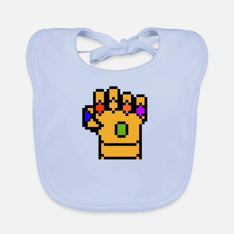 gant thanos pixel art Bavoir bio Bébé