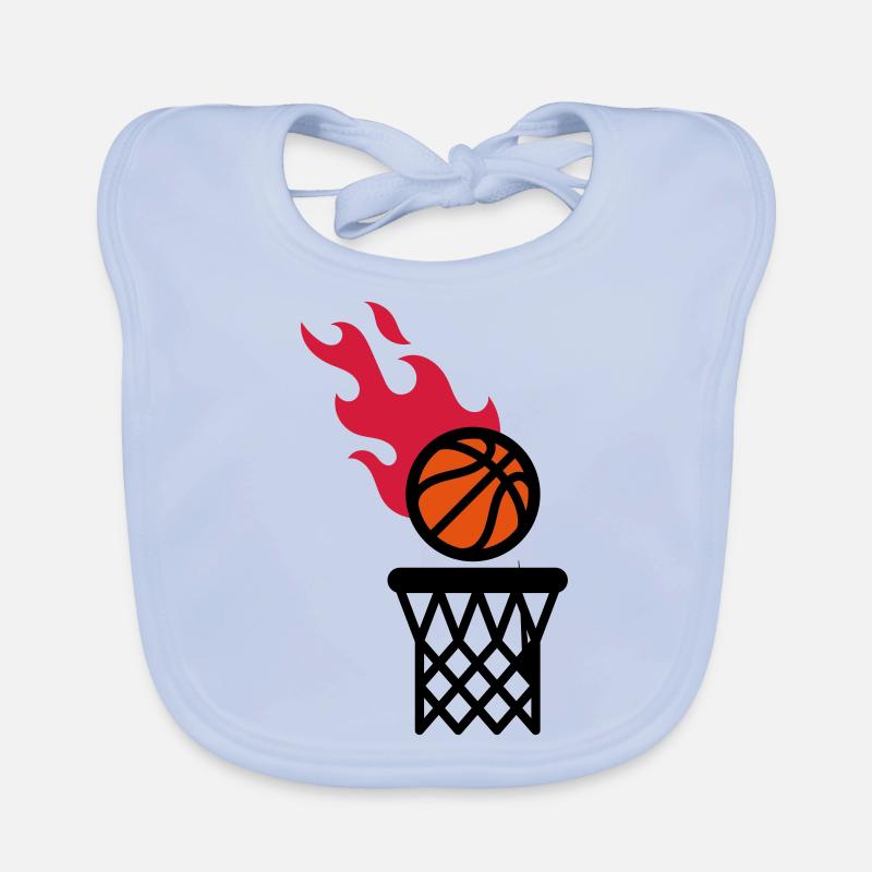 feu de basket Bavoir bio Bébé