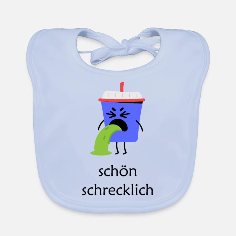Becher Ekeleregend schön schrecklich Baby Bio-Lätzchen