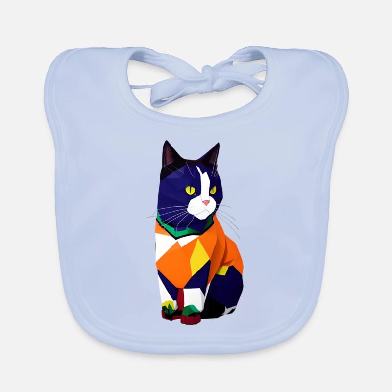 Die Katze im Pullover Baby Bio-Lätzchen