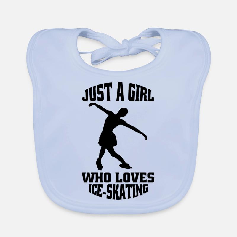 Figure Skating Ice Skating Figure Skating Organic Baby Bibs