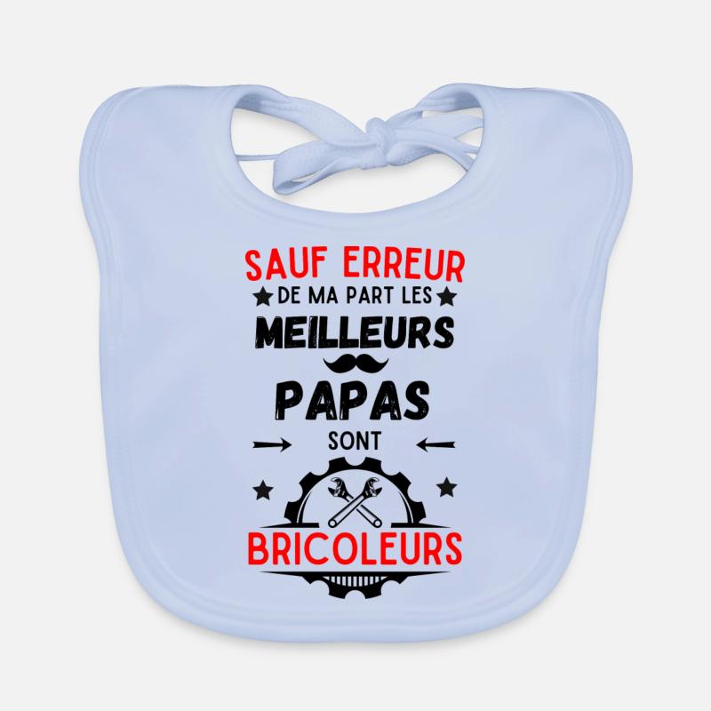 HANDYMAN BEST DAD Organic Baby Bibs