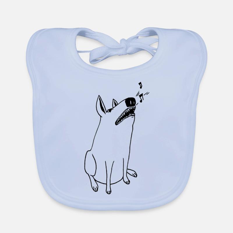 Singender Hund Baby Bio-Lätzchen