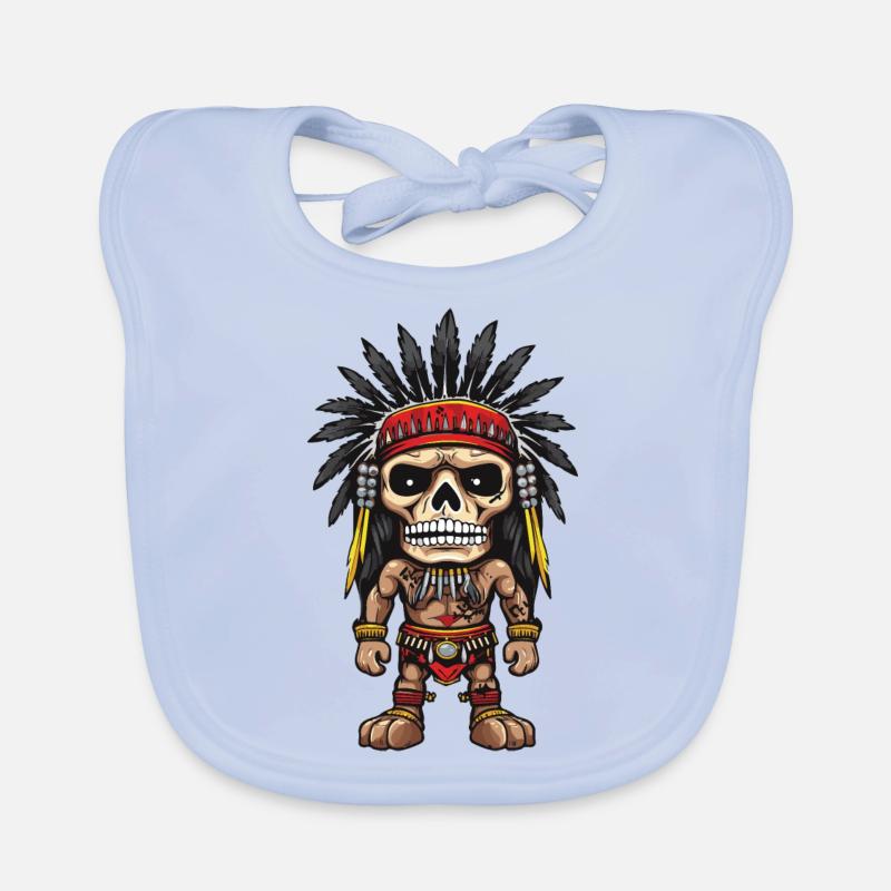 Apache Indianer Skelett Baby Bio-Lätzchen