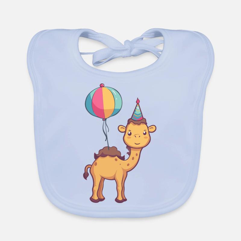 Kamel Geburtstag Comic Baby Bio-Lätzchen