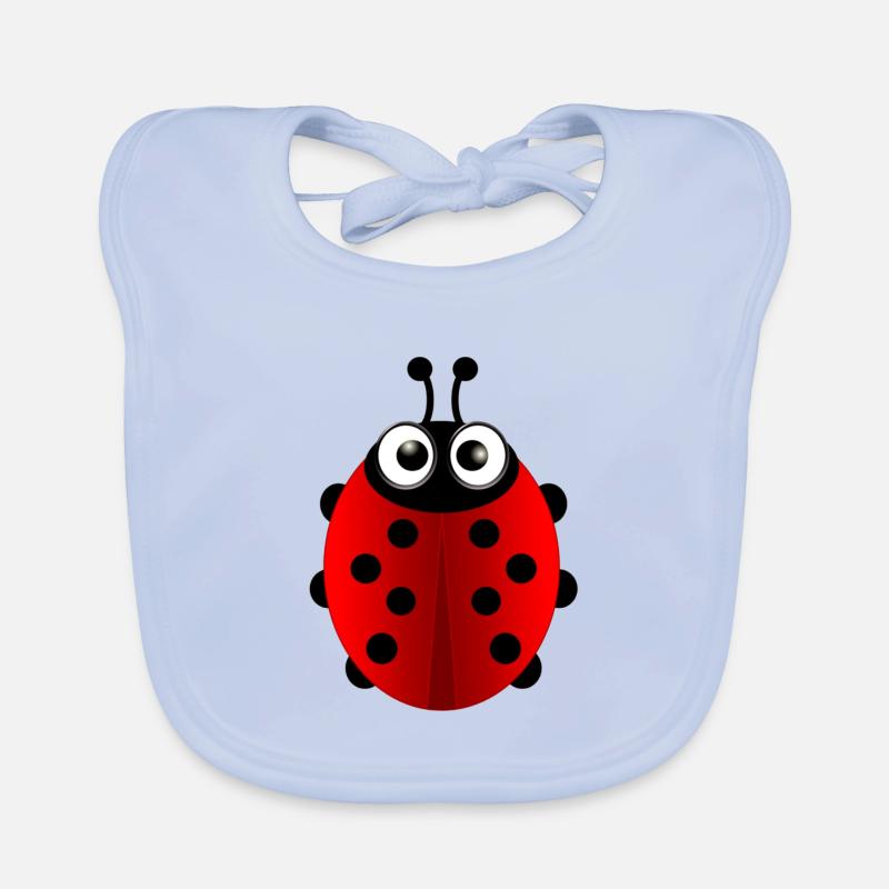Marienkäfer (ladybug) 01 Baby Bio-Lätzchen