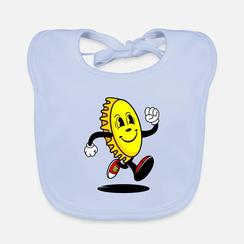 Cheerful bottle cap Organic Baby Bibs