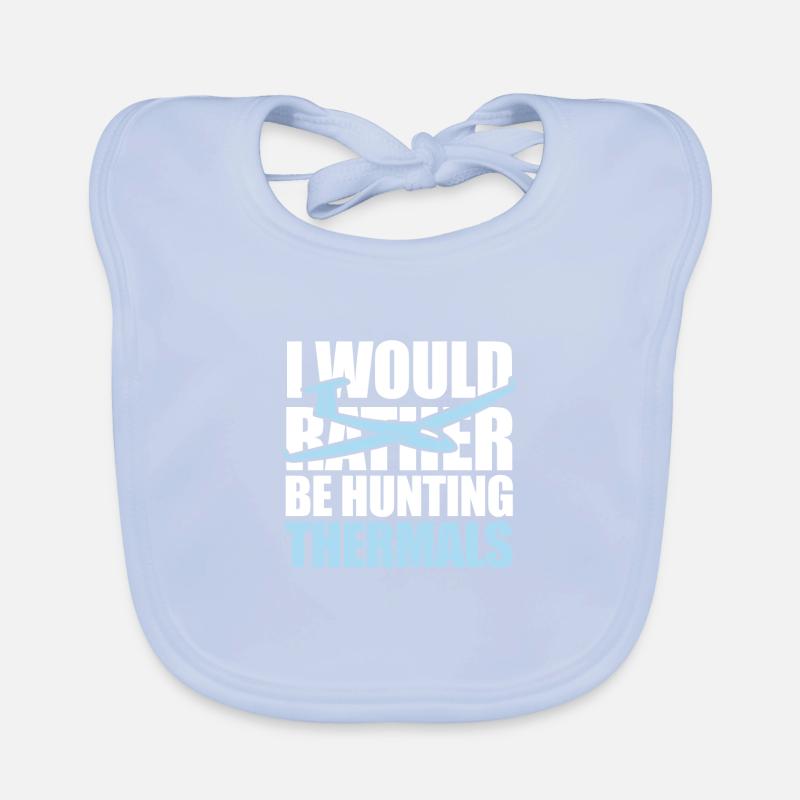 I would rather be hunting thermals - Glider Organic Baby Bibs