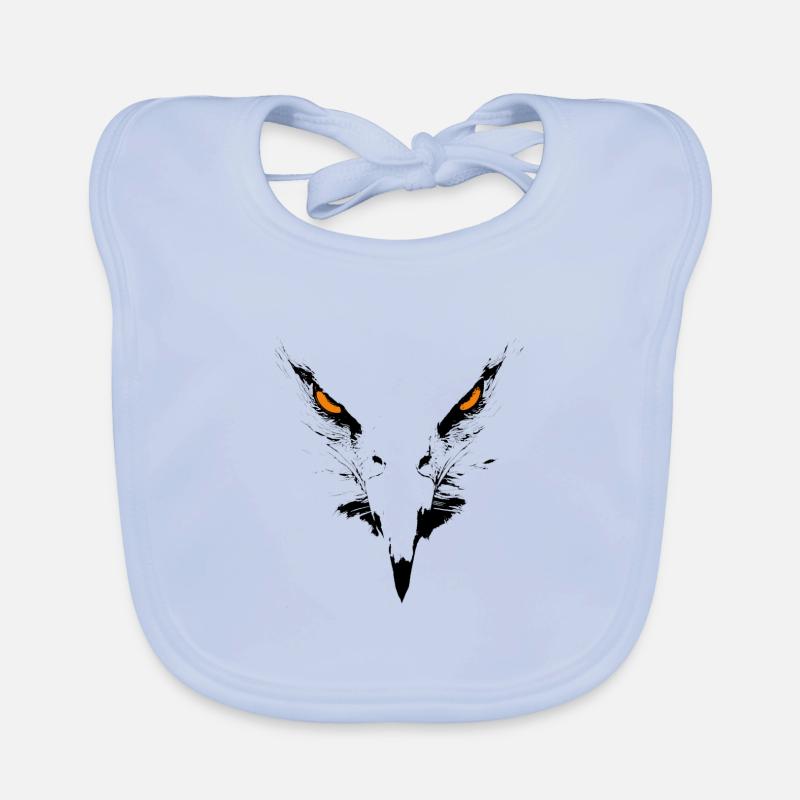 Eagle face. Eagle portrait. eagle head Organic Baby Bibs
