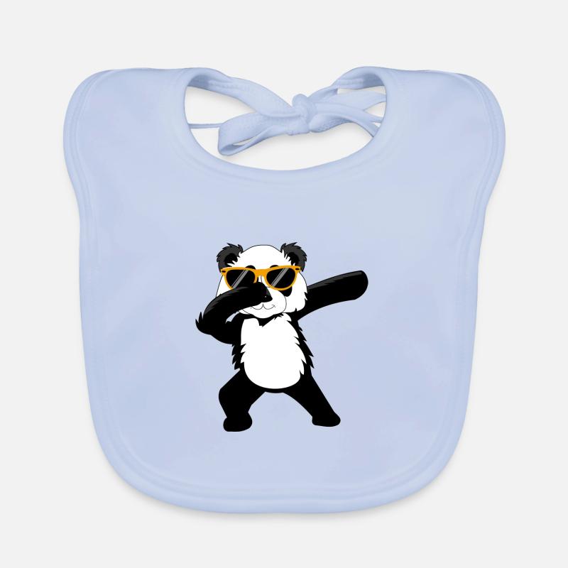 Panda Bär Dabbing Dab Tanz Geschenk Baby Bio-Lätzchen