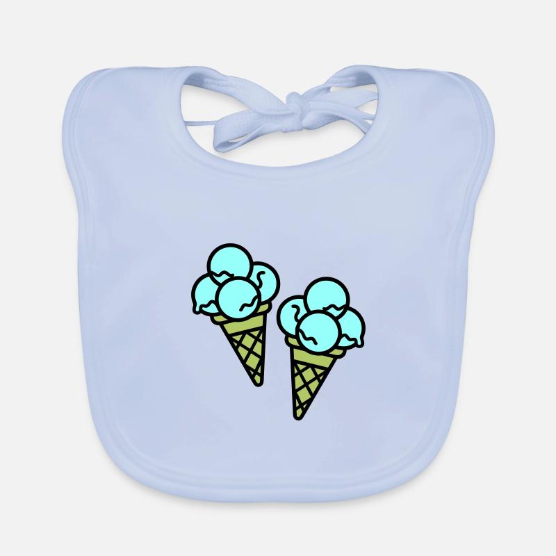 Crème glacée à la crème Eis Bavoir bio Bébé
